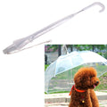 Transparent Dog Umbrella Raincoat for Dog Puppies Pet Outdoor Umbrella With Leashes Keeps Pet Dry Rain Gear