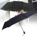 Folding Automatic Umbrella Rain Resistant Auto Black Windproof Umbrellas Rain For Strong Sun UV Umbrella