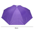 Foldable Umbrella Hat Cap Headwear Umbrella for Fishing Hiking Beach Camping Cap Head Hats Outdoor Rain Gear